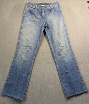 St John Sport Size 4 Medium Wash Jeans Women Classic Straight Leg Designer‎